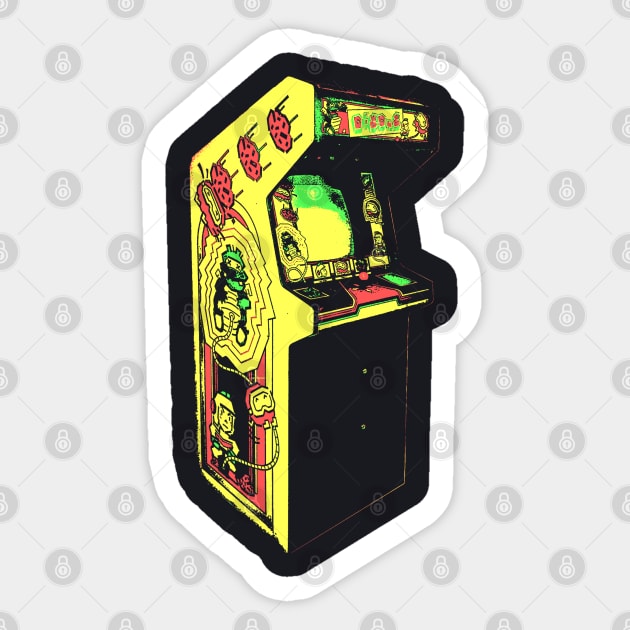 Dig Dug Retro Arcade Game 2.0 Sticker by C3D3sign